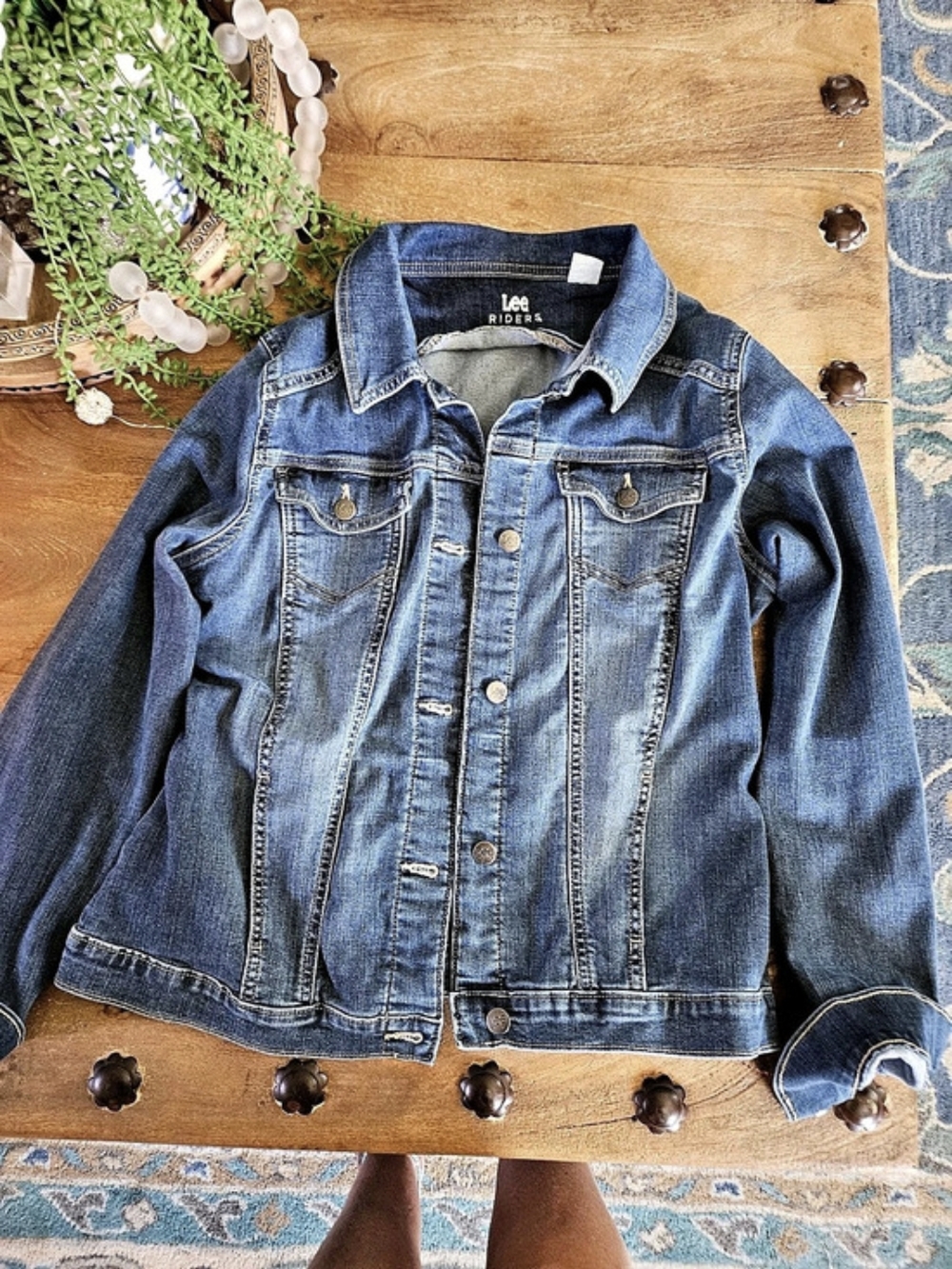 Lee Riders Denim Jacket in Blue Large Like New